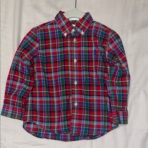 Polo by Ralph Lauren Kids Plaid Cotton Shirt - Red, Blue, Green